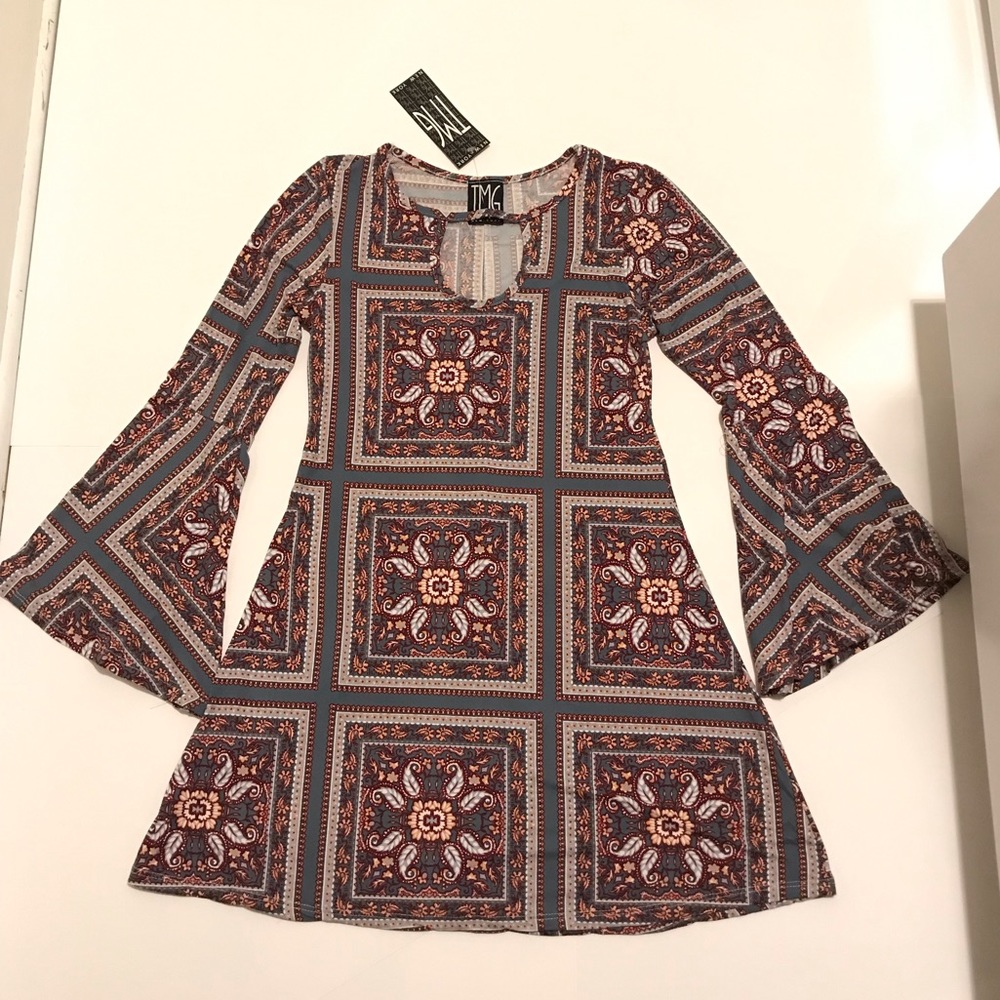NWT Dress, bell sleeves